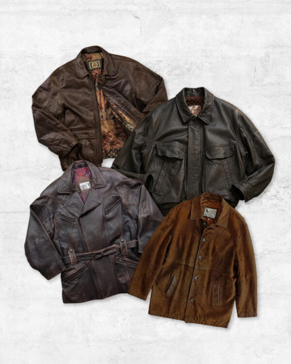 Mix Chaquetas Cuero Vintage