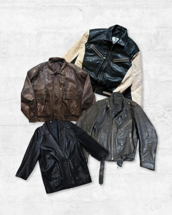 Mix Chaquetas Cuero Vintage